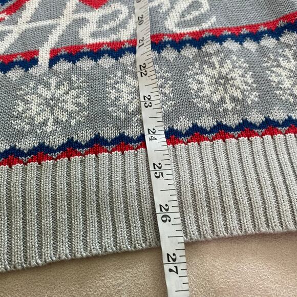 Game of Thrones NWOT Wolf Sweater Size XS Winter Is Here Gray Red Blue Novelty - Picture 7 of 7